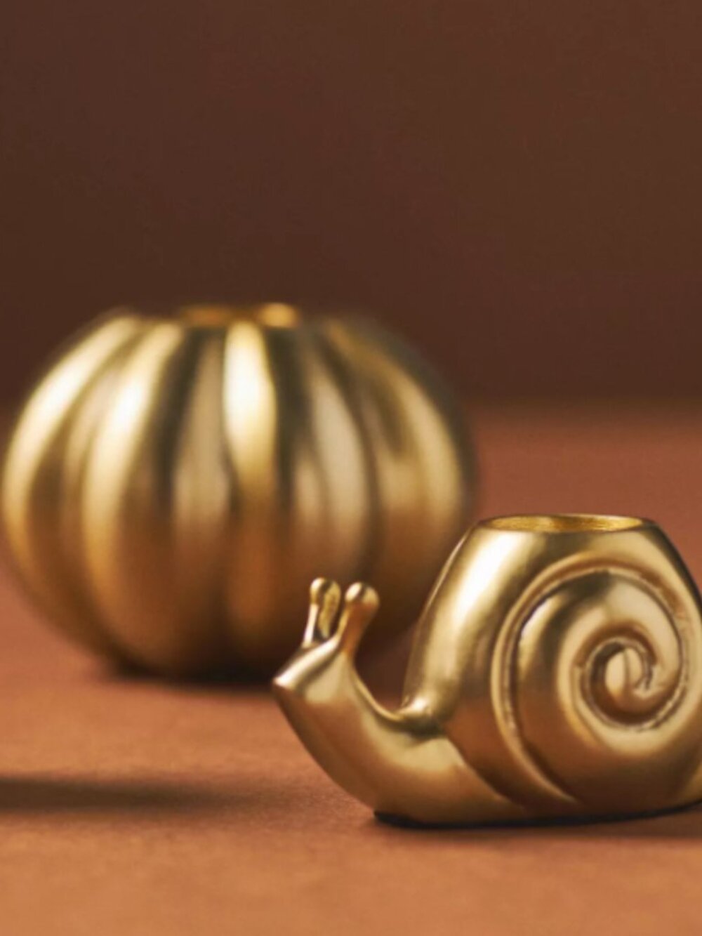 Anthropologie Fall Figural Candle Holders